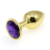 PLUG ANAL - METÁLICO DORADO - ADORNO JOYA - TALLA M - (JOYA MORADA)