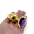 PLUG ANAL - METÁLICO DORADO - ADORNO JOYA - TALLA M - (JOYA MORADA) - tienda online