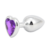 PLUG ANAL METÁLICO - ADORNO JOYA LOVE - TALLA L (MORADO) - AVenida69.com | Tienda para adultos