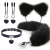 KIT HENTAI - PLUG COLA DE ZORRO - DIADEMA OREJITAS - PINZAS PARA PEZONES - COLLAR - TALLA S (NEGRO) - comprar online