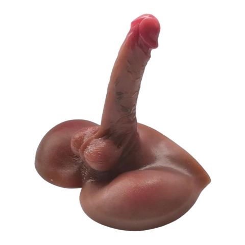 MINI TORSO MASCULINO REALISTA DIXON - PIEL MORENA - DILDO 16 CM