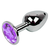 PLUG ANAL METÁLICO - ADORNO JOYA - TALLA M - MORADO