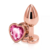 PLUG ANAL METÁLICO - ORO ROSA - ADORNO JOYA LOVE - TALLA S - (JOYA ROSADA)