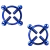PEZONERAS FETISH A PRESIÓN - PIERCING SIN PERFORACION - ACCESORIO EROTICO - (AZUL) - comprar online