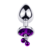 Imagen de PLUG ANAL METALICO CON CADENA - ADORNO JOYA CASCABEL - TALLA S