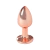 PLUG ANAL METÁLICO ORO ROSA - ADORNO JOYA - TALLA S - (JOYA ROJA) en internet