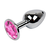 PLUG ANAL METÁLICO - ADORNO JOYA - TALLA S - (JOYA ROSADO)