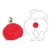 PLUG ANAL METÁLICO - COLITA DE CONEJO - POMPON RABBIT - TALLA S (ROJO) - AVenida69.com | Tienda para adultos