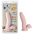 DILDO REALISTA SEX LURE FLESH - PIEL CLARA - SUAVE Y FLEXIBLE - BASE VENTOSA CON TESTÍCULOS - 17.5 CM