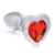 PLUG ANAL DE VIDRIO - ADORNO JOYA LOVE - TALLA M (ROJO) - comprar online