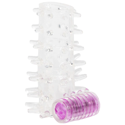 FUNDA PARA EL PENE TEXTURADA CON VIBRACIÓN - WASABI PUNTA HUECA - SILICONA SUAVE - comprar online