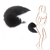 Imagen de PLUG ANAL METÁLICO - COLITA DE ZORRO - NEGRO - TALLA M