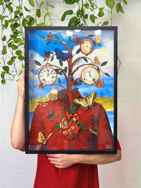 Arte “Abraça a mudança”