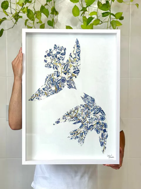 Arte “Se seu amor me prendeu, agora voo mais alto”