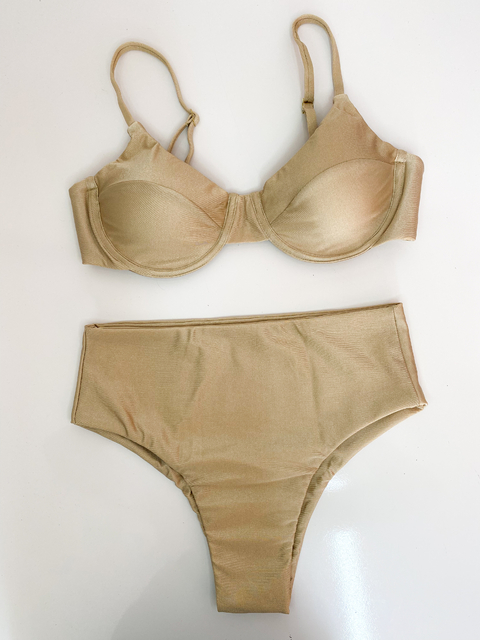 Biquíni Hot Pant Lary Champagne - comprar online