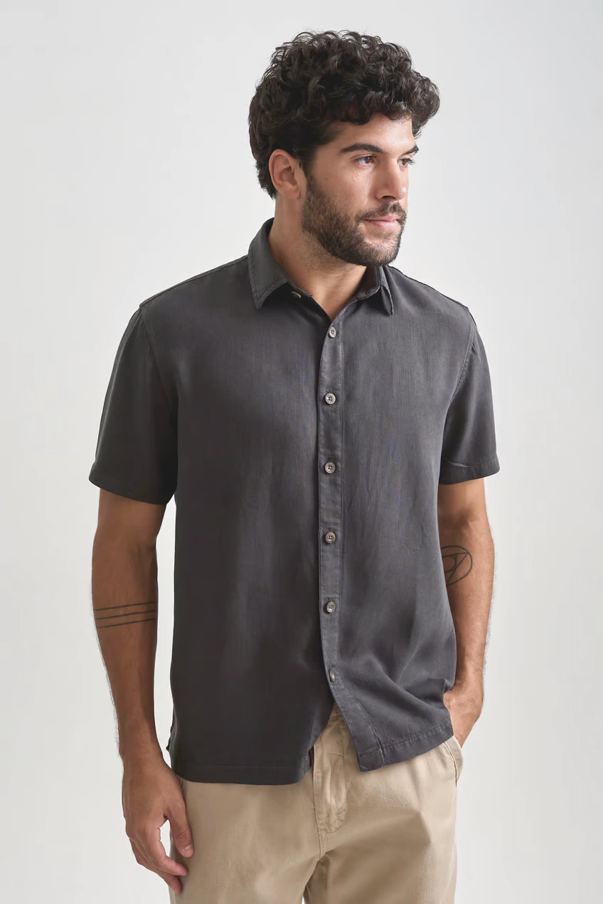 Camisa Austral Tarifa Manga Curta Preto