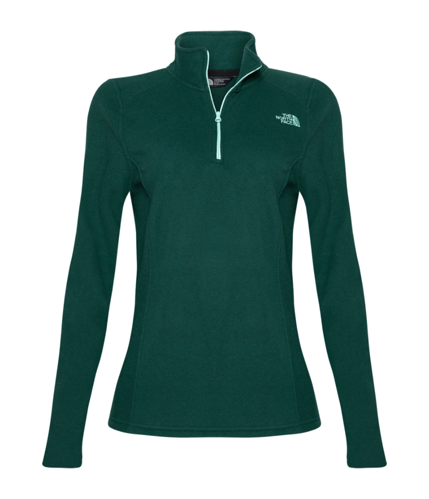 Blusa THE NORTH FACE Fleece Tka 100 Glacier 1/4 Zíper Feminino Verde
