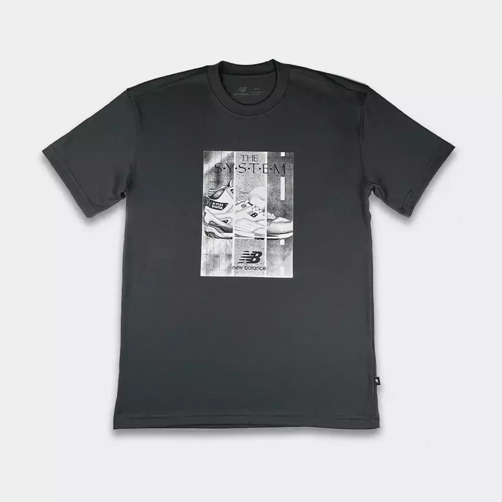 CAMISETA NEW BALANCE THE SYSTEM GRAFITE