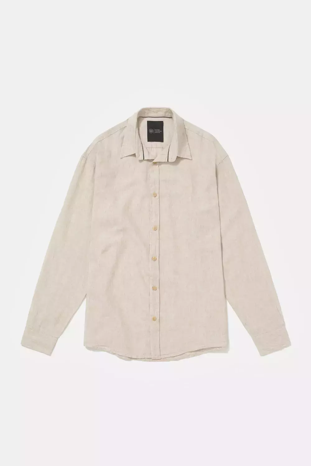 Camisa Birden Manga Longa Linen Naturel Off-White