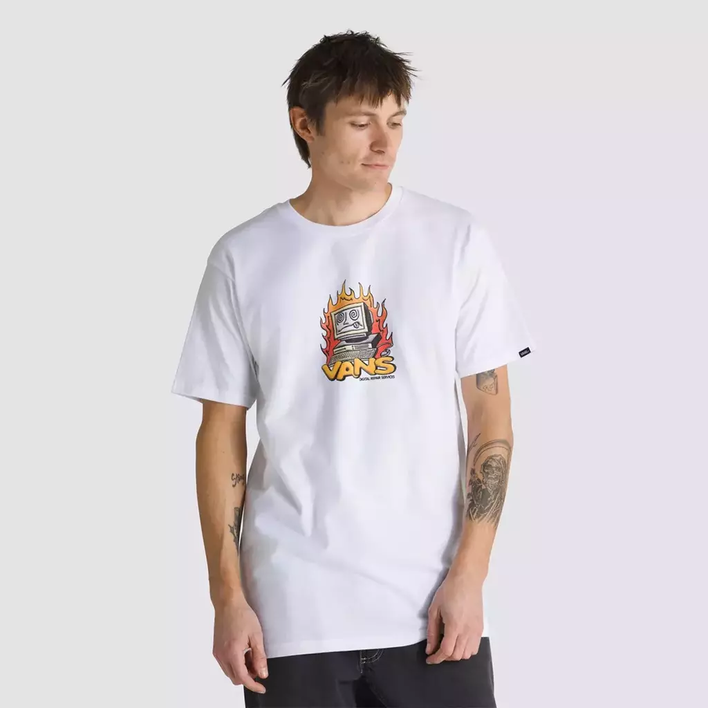 Camiseta Digital Repair Ss Nostalgic Digital White