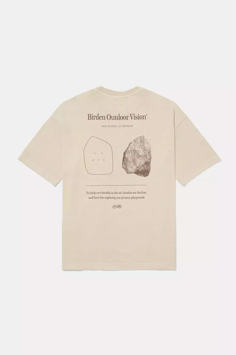 Camiseta Birden Oversized Vision Areia