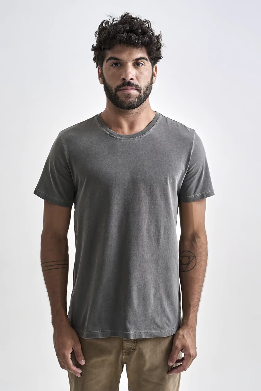Camiseta Austral Básica Stone Cinza Old