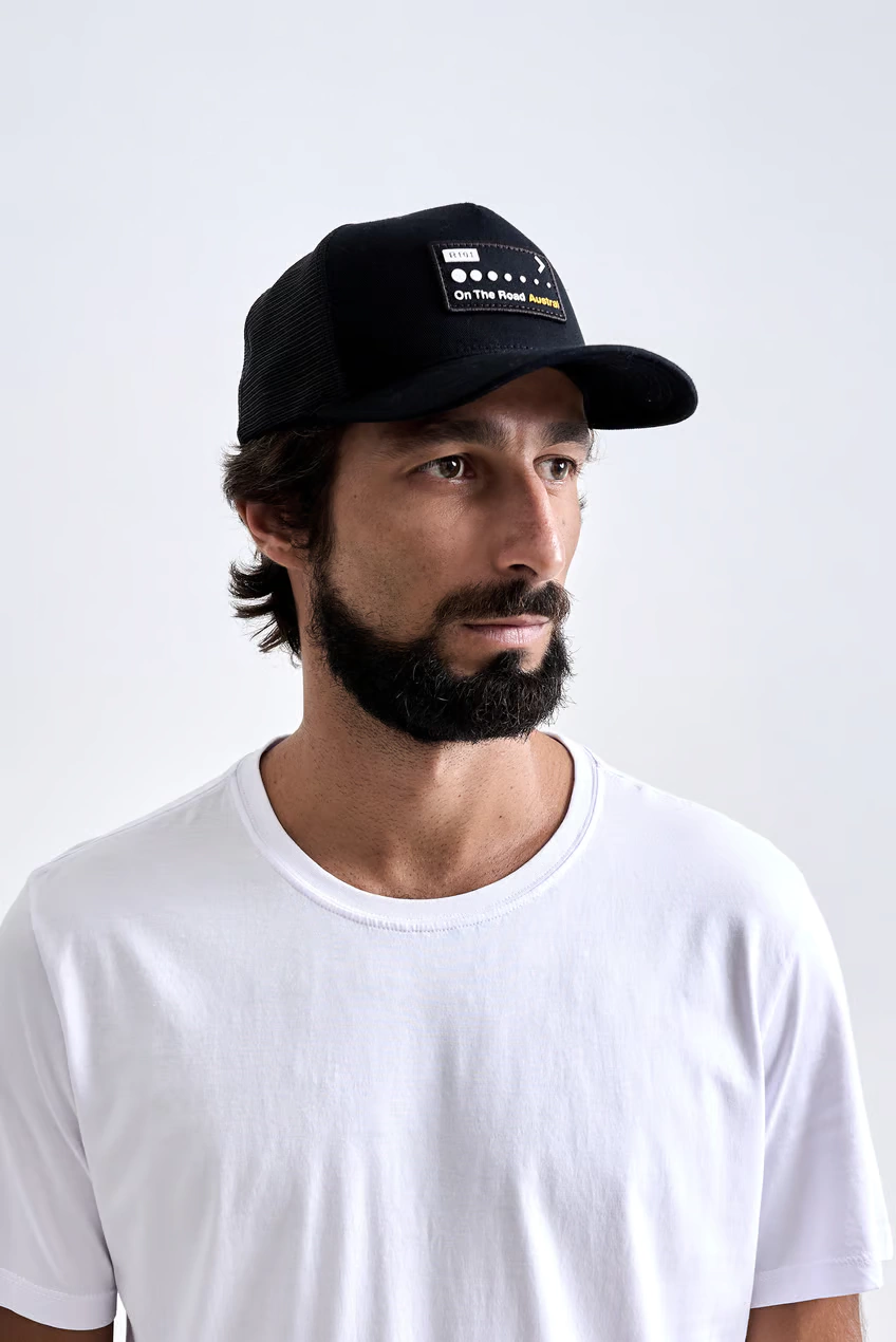 Boné Austral Trucker On The Road Preto