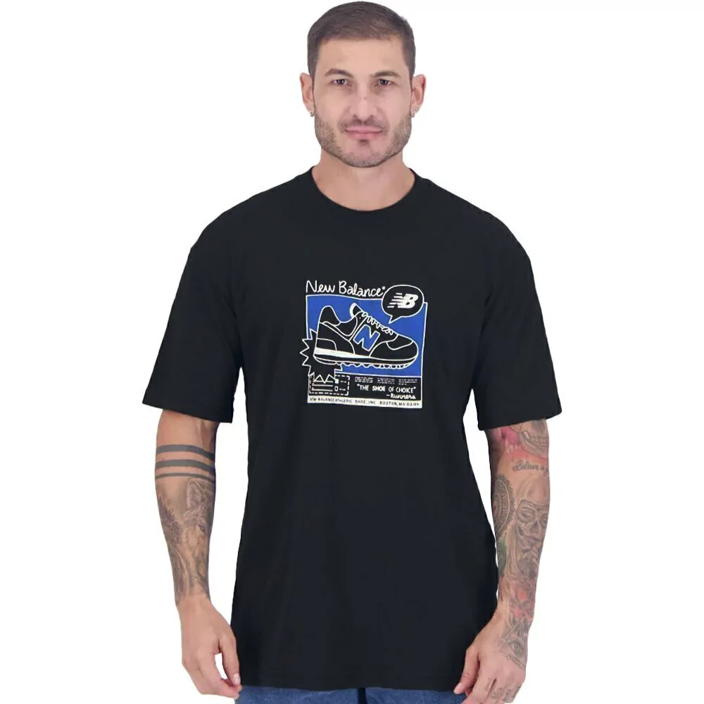 Camiseta New Balance Graphic 527 PRETA