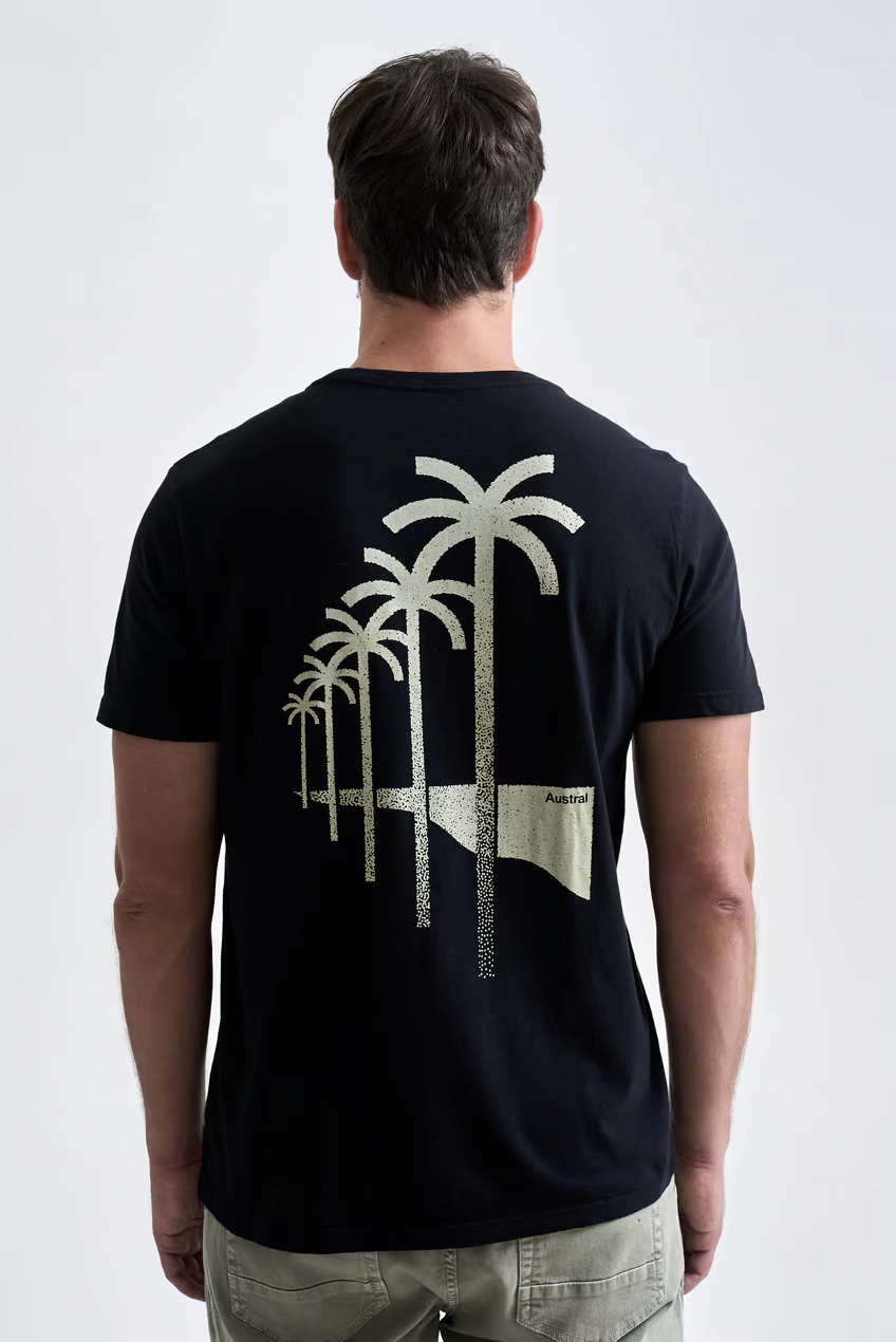 Camiseta Austral Palm Preto