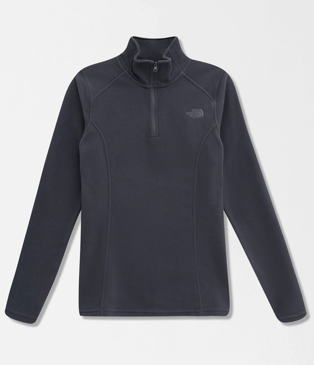 Fleece THE NORTH FACE Tka 100 Glacier 1/4 Zíper Feminino Cinza