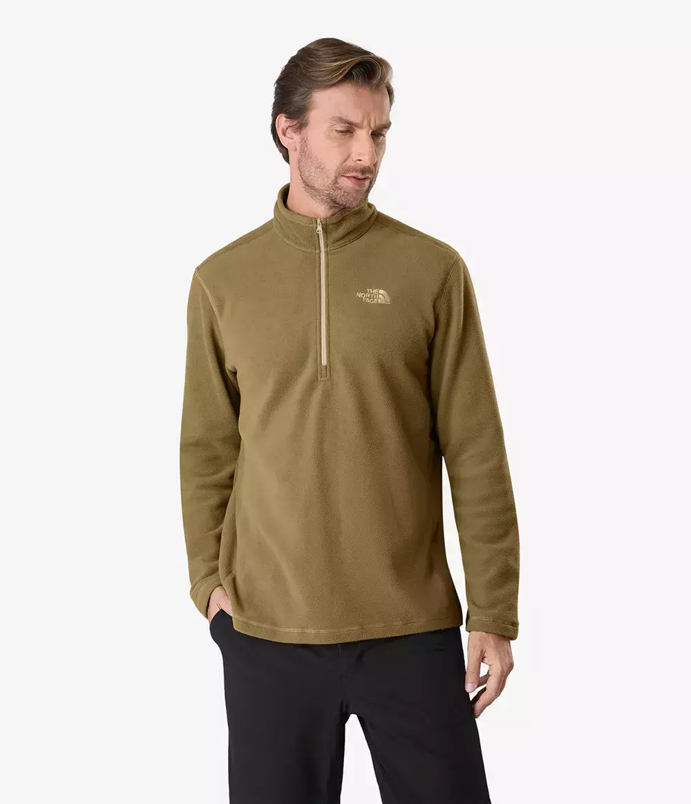 Fleece TNF TKA 100 Glacier 1/4 Zip Utility Brown