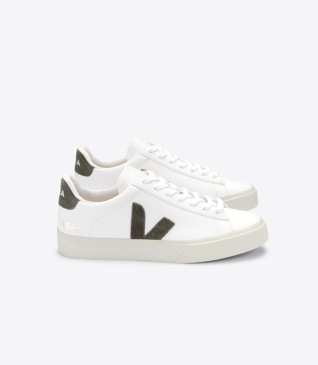Tênis VEJA Campo Chromefree Leather White Kaki