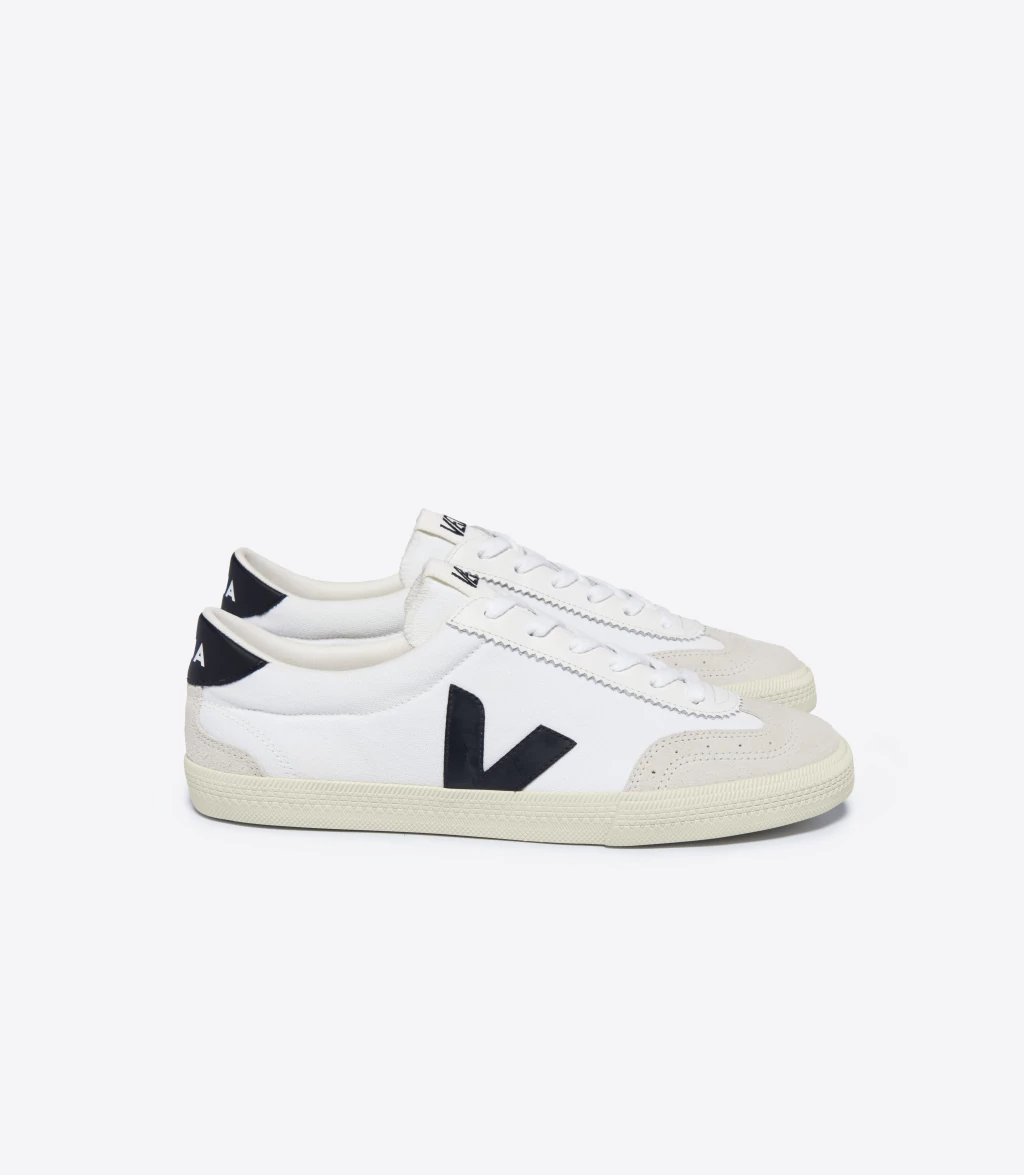 Tênis VEJA Volley Canvas White Black