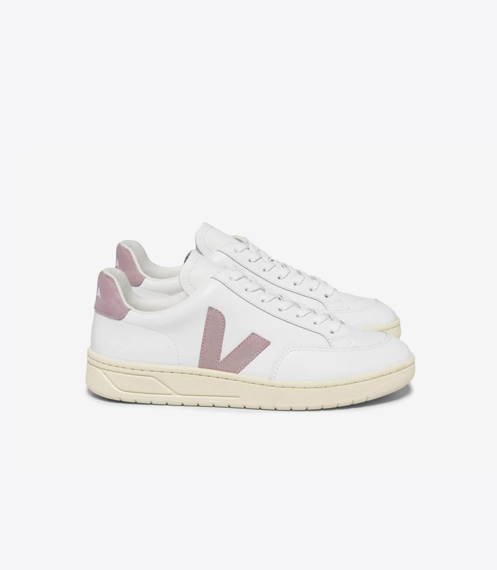 TÊNIS VEJA V-12 LEATHER WHITE BABE