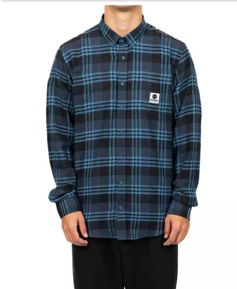 Camisa ELEMENT Manga Longa Lumber X Marinho