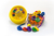 Enhebrado anillos gruesos en pote Play Stick