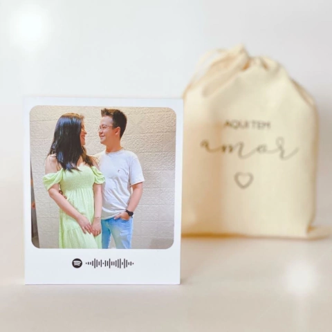 Maxi polaroid com QR Code Spotify