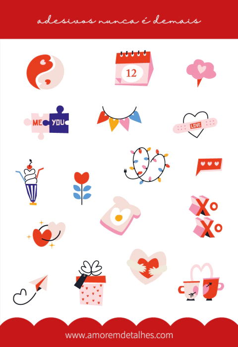 Adesivos eu e você
