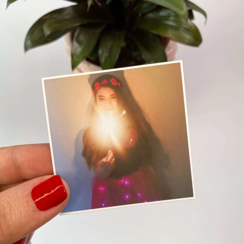 Foto quadradinha 6X6cm (pacote com 12 un)