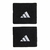 Muñequeras Adidas Cortas Negras x2
