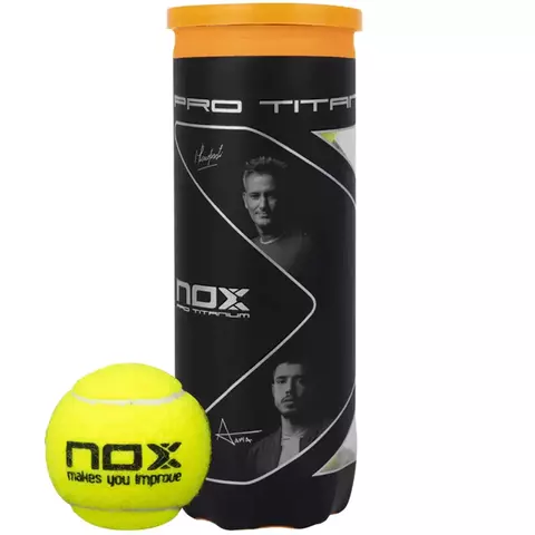 Tubo de pelotas Nox Pro Titanium x3