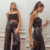 PANTALON GRANATE WIDE LEG - comprar online