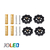 Kit 4x Resorte reforzado con Perilla y Tornillo para Cama Caliente 3D