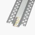 Perfil Aluminio Led P2013 Aspa Arriba Aplicar 2 metros con Tapa Opaca