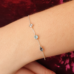 Pulseira Boreale Prata 925 Apatita e Topázios - comprar online