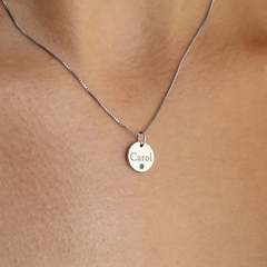 Colar Prata 925 Personalizado Nome + Pedra - comprar online