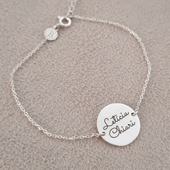 Pulseira Prata 925 Personalizada Medalha Maior na internet