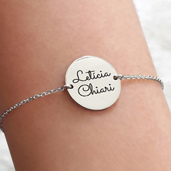 Pulseira Prata 925 Personalizada Medalha Maior - comprar online