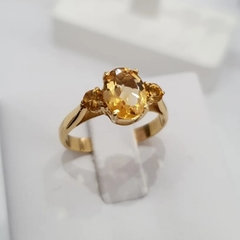 Anel Charlotte Prata 925 com Citrinos na internet