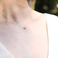 Colar Boreale Prata 925 Esmeralda Ponto de Luz na internet